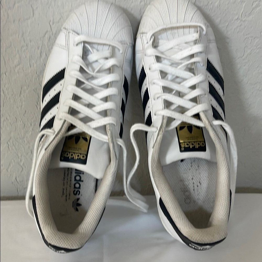 adidas White and Black Athletic Shoes